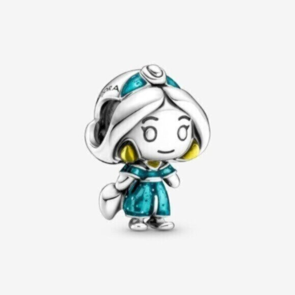 Pandora Teal and Yellow Princess Charm